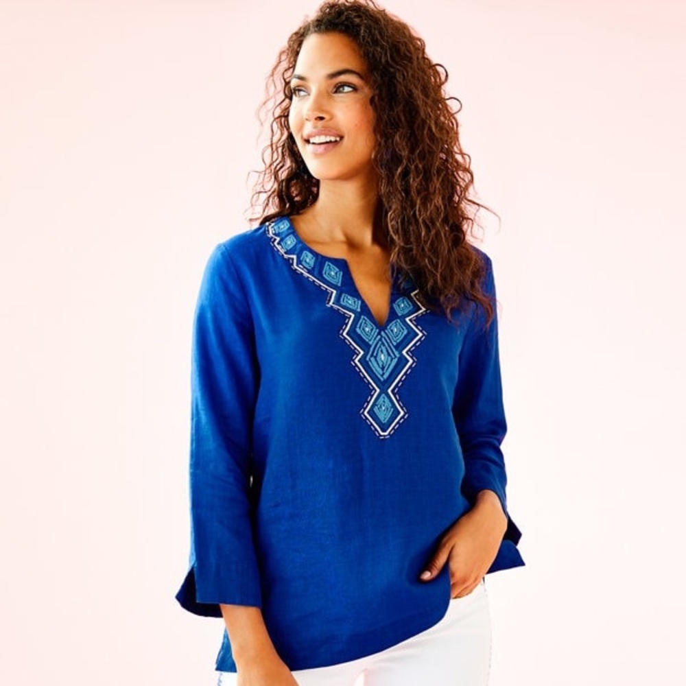 NWT XS Lilly Pulitzer Amelia Island Tunic
